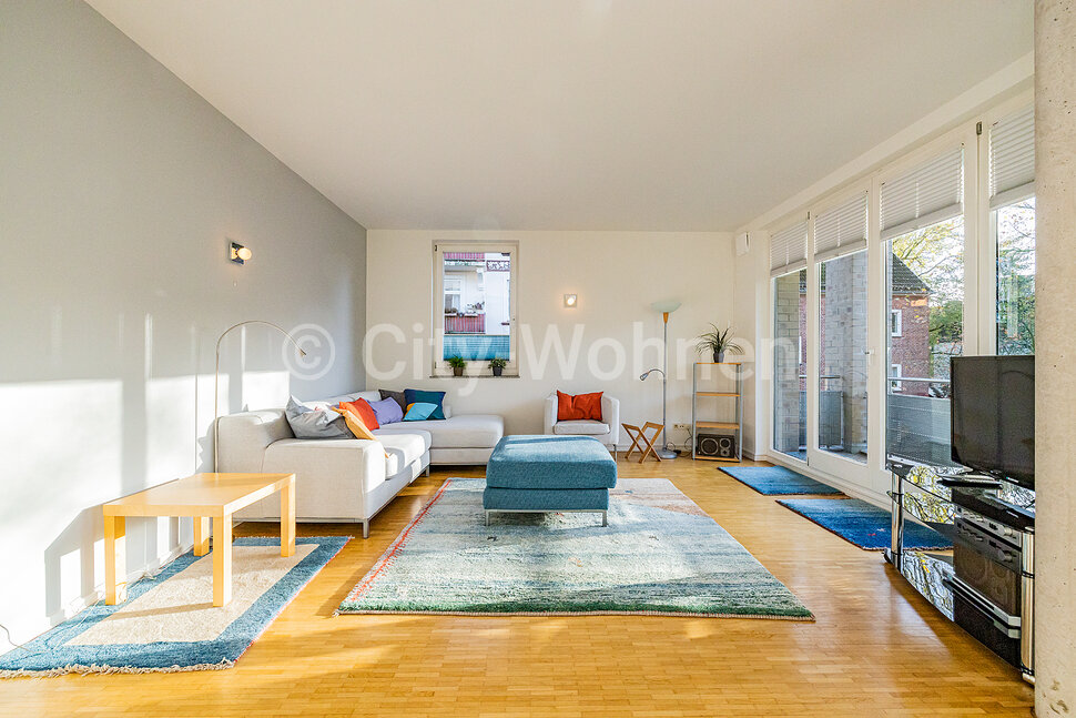 Wohnung zur Miete Wohnen auf Zeit 3.450 € 3 Zimmer 105 m²<br/>Wohnfläche 01.10.2024<br/>Verfügbarkeit Sillemstraße Eimsbüttel Hamburg 20257
