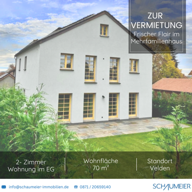 Terrassenwohnung zur Miete 710 € 2 Zimmer 70 m² Erdgeschoss Velden Velden 84149