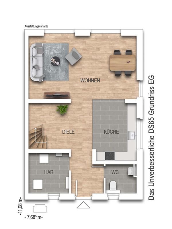 Doppelhaushälfte mit 115 m² Wohnfläche auf einem 258 m² Grundstück in Alveslohe