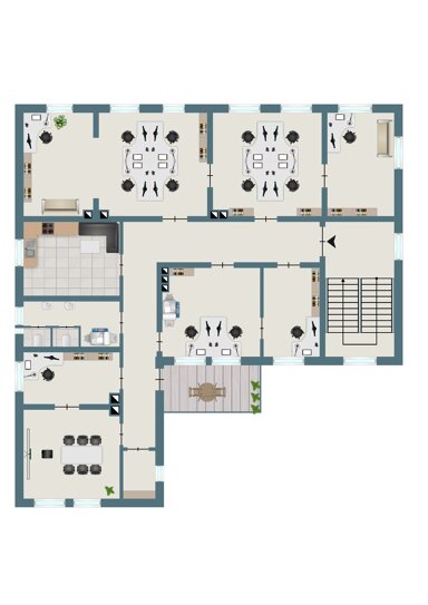 Büro-/Praxisfläche zur Miete 7 Zimmer 184 m² Bürofläche Westvorstadt Weimar 99423