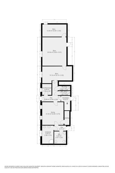 Bürogebäude zur Miete 1.215 € 243 m² Bürofläche Jerisau Glauchau 08371