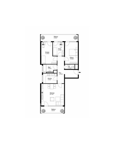 Wohnung zum Kauf 293.500 € 4 Zimmer 103,2 m² Wolfram- und Herrenbachviertel Augsburg 86161