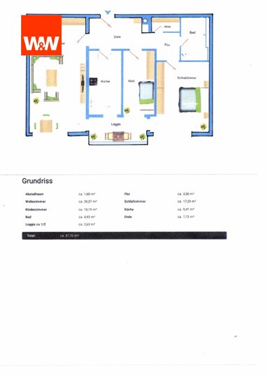 Wohnung zum Kauf 458.000 € 3 Zimmer 87,7 m² 2. Geschoss Sendlinger Feld München 81371