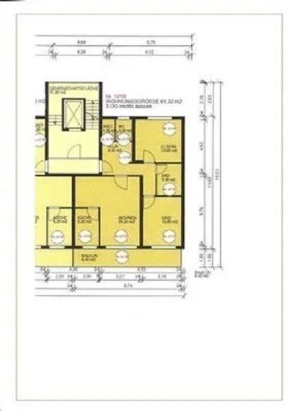 Wohnung zum Kauf 139.800 € 3,5 Zimmer 81 m²<br/>Wohnfläche 3. Stock<br/>Geschoss Dresdener Straße 4 Kenten Bergheim 50126