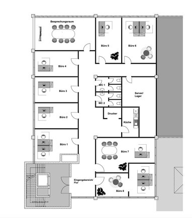 Bürofläche zur Miete Provisionsfrei 370 m² Bürofläche Berghamer Straße 14 Bergham Erding 85435