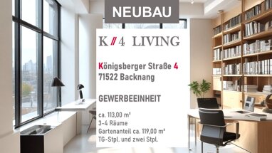 Bürofläche zum Kauf 439.000 € 3 Zimmer 113 m² Bürofläche Königsberger Straße 4 Backnang Backnang 71522
