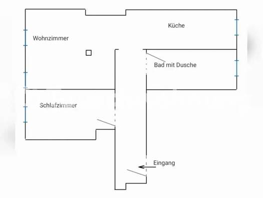 Wohnung zur Miete Tauschwohnung 480 € 2 Zimmer 54 m² 1. Geschoss Probstheida Leipzig 04299
