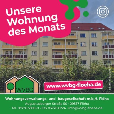 Wohnung zur Miete 310 € 3 Zimmer 58 m² 4. Geschoss frei ab sofort Plauer Straße 10 c Falkenau Flöha 09557