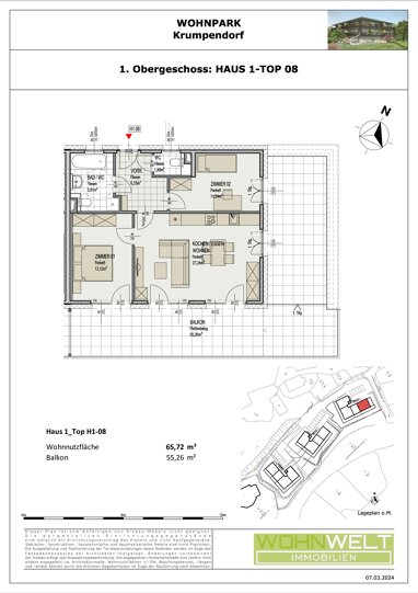 Wohnung zum Kauf Provisionsfrei 459.980 € 3 Zimmer 66 m² 1. Geschoss Innere Stadt Klagenfurt(Stadt) 9020