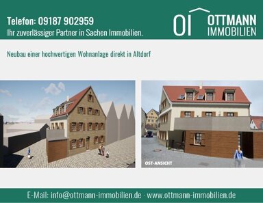 Wohnung zum Kauf provisionsfrei 289.000 € 2 Zimmer 51,2 m² 1. Geschoss Altdorf Altdorf b. Nürnberg 90518