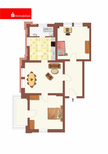 Wohnung zur Miete 480 € 3 Zimmer 94,1 m² Asbacher Straße 1 Schmalkalden Schmalkalden 98574