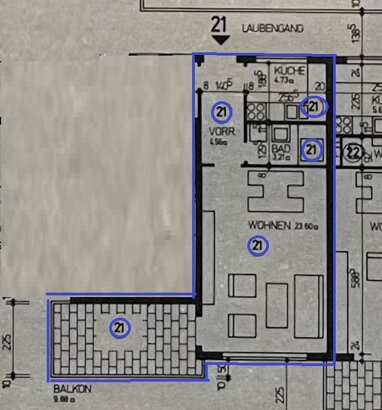 Wohnung zum Kauf 115.000 € 1,5 Zimmer 43 m² 5. Geschoss Unterkochen Ost Aalen 73432