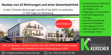 Wohnung zum Kauf provisionsfrei 375.499 € 2 Zimmer 59,9 m² EG frei ab sofort Moosburg Moosburg 85368