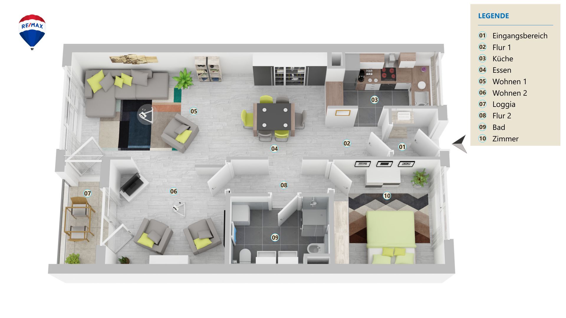 Wohnung zum Kauf 275.000 € 3 Zimmer 73,9 m²<br/>Wohnfläche Ab sofort<br/>Verfügbarkeit Müllheim Müllheim 79379