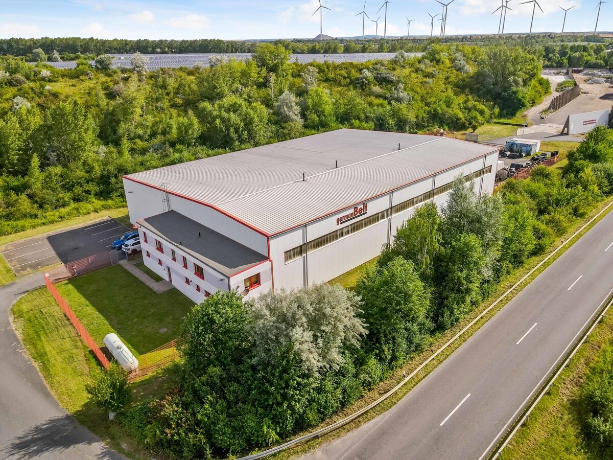 Lagerhalle zum Kauf 404,62 € 1.530 m²<br/>Lagerfläche Industriestraße 6 Stedten Amsdorf 06317