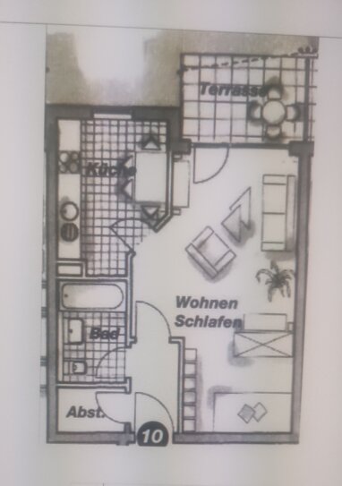 Wohnung zur Miete 543 € 1,5 Zimmer 45 m² Erdgeschoss Staufen Staufen im Breisgau 79219