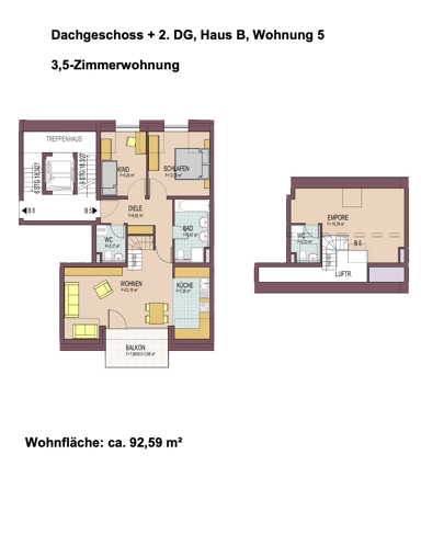 Wohnung zum Kauf 678.000 € 3,5 Zimmer 92,6 m² Littenweiler Freiburg im Breisgau 79117