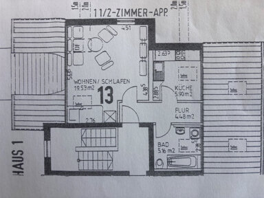 Wohnung zur Miete 370 € 1,5 Zimmer 34 m² Kulmbach Kulmbach 95326