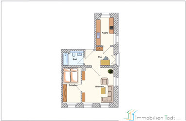 Apartment zur Miete 291 € 2 Zimmer 48,4 m² Jahnstr. 29 Siedlung Neundorf Plauen 08523