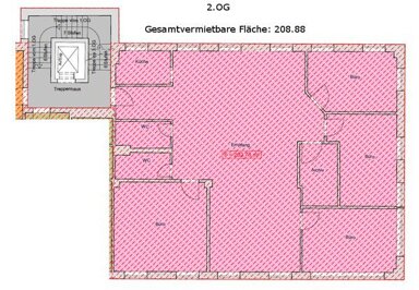 Bürofläche zur Miete 2.822 € 4 Zimmer 209 m² Bürofläche Reinhausen Regensburg 93059