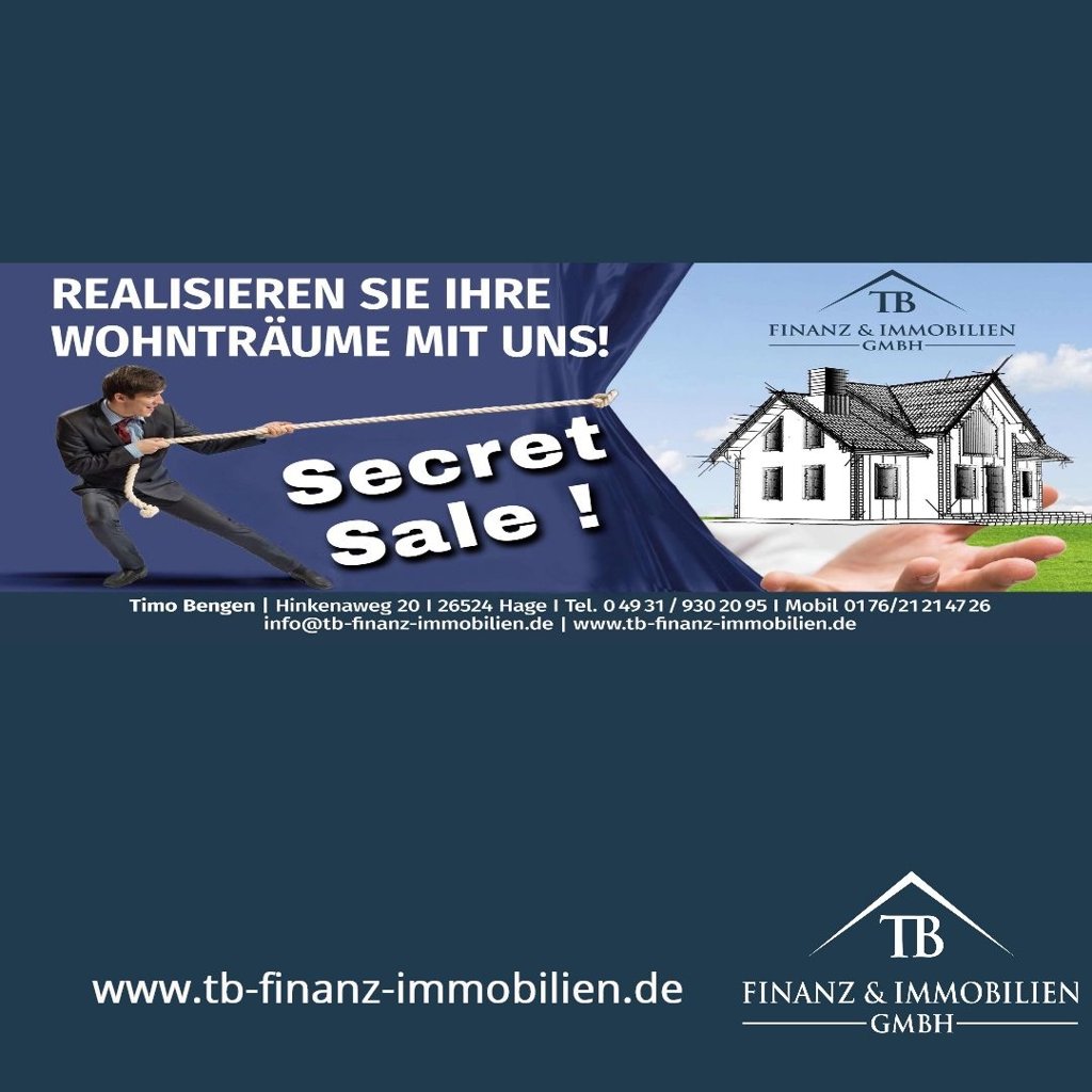 Wohnung zum Kauf provisionsfrei 269.000 € 3 Zimmer 74 m²<br/>Wohnfläche Hage Hage 26524