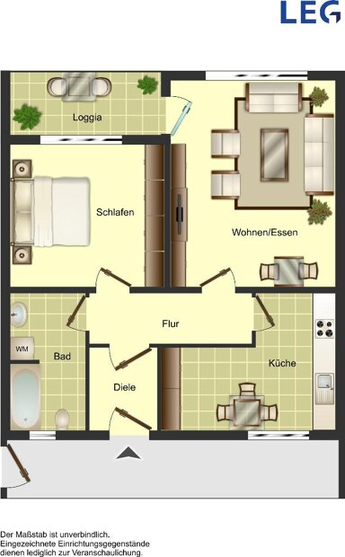 Wohnung zur Miete 729 € 3,5 Zimmer 66,4 m² 2. Geschoss frei ab 26.12.2025 Wilhelm-Kreis-Straße 43 Garath Düsseldorf 40595