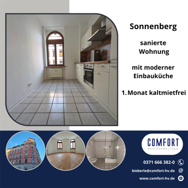 Wohnung zur Miete 310 € 2 Zimmer 60 m² 1. Geschoss Lessingstraße 12 Sonnenberg 211 Chemnitz 09130