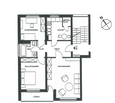 Wohnung zum Kauf 199.000 € 3 Zimmer 76,4 m² 2. Geschoss Wittenberger Str. 45 Striesen-West (Alemannenstr.) Dresden 01309