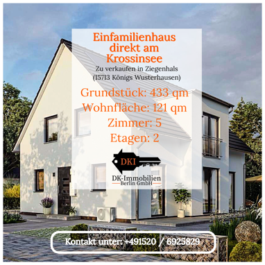 Einfamilienhaus zum Kauf Provisionsfrei 454.780 € 5 Zimmer 121 m² 433,5 m² Grundstück Niederlehmer Str. Wernsdorf Königs Wusterhausen 15713
