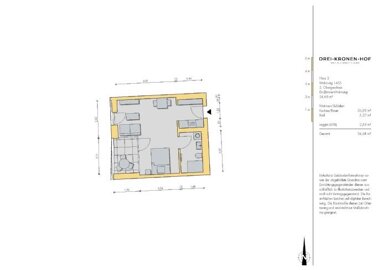 Wohnung zum Kauf Provisionsfrei 171.000 € 1 Zimmer 34,7 m² 2. Geschoss Tuttlingen Tuttlingen 78532