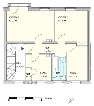 Wohnung zur Miete 584 € 3 Zimmer 67,8 m² 1. Geschoss Kösliner Weg 10 Ohmstede Oldenburg 26125