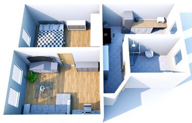 Wohnung zur Miete 250 € 2 Zimmer 45,5 m² 2. Geschoss Feldstr. 7 Waldheim Waldheim 04736