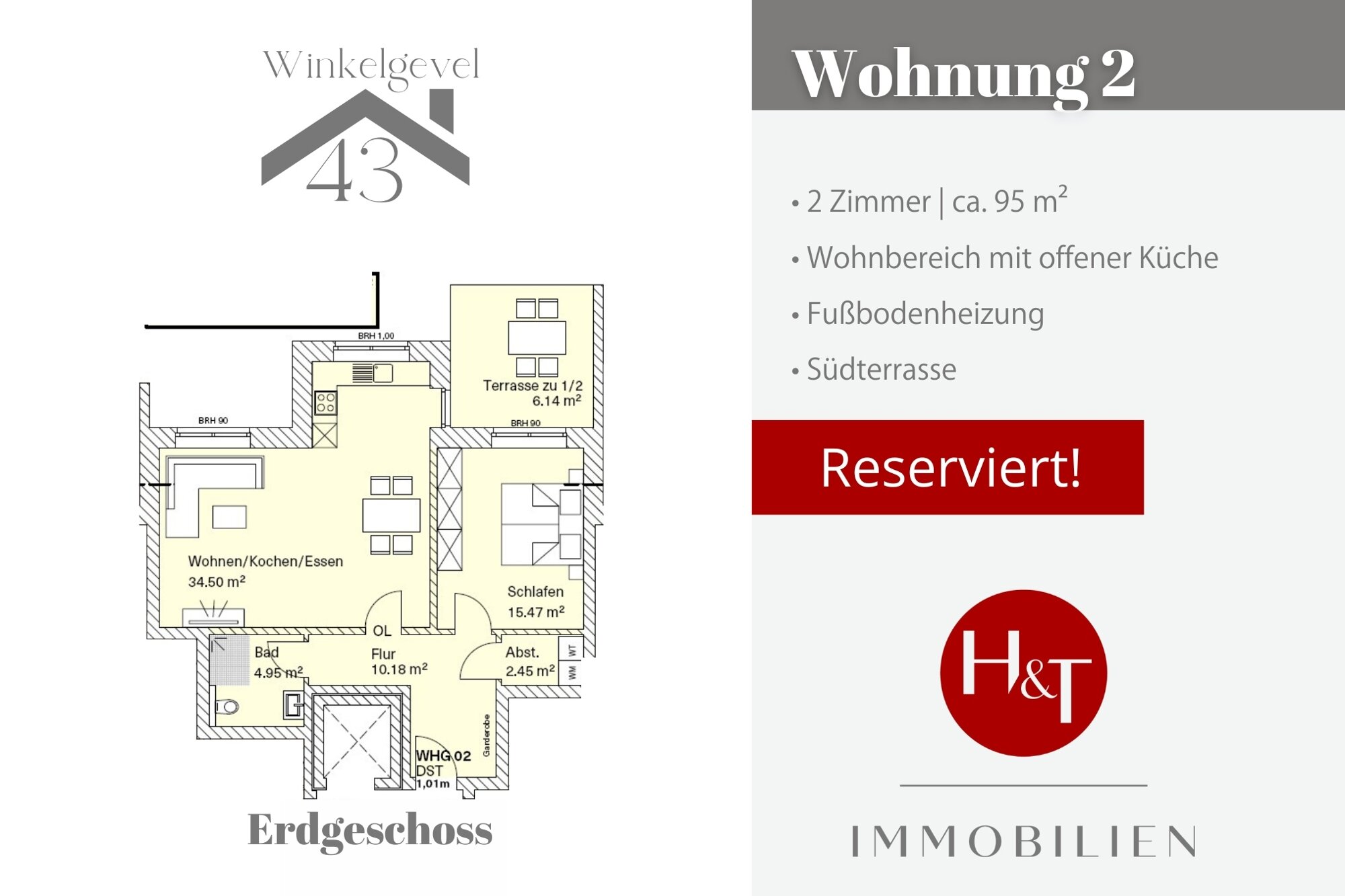 Wohnung zum Kauf Provisionsfrei 278.000 € 2 Zimmer 73 m² Brinkum Stuhr 28816