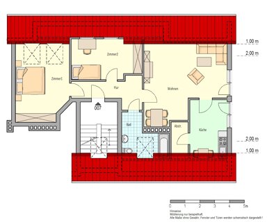 Wohnung zur Miete 479 € 3 Zimmer 73,4 m² 4. Geschoss Kastanienallee 39 Herford-Stadt Herford 32049