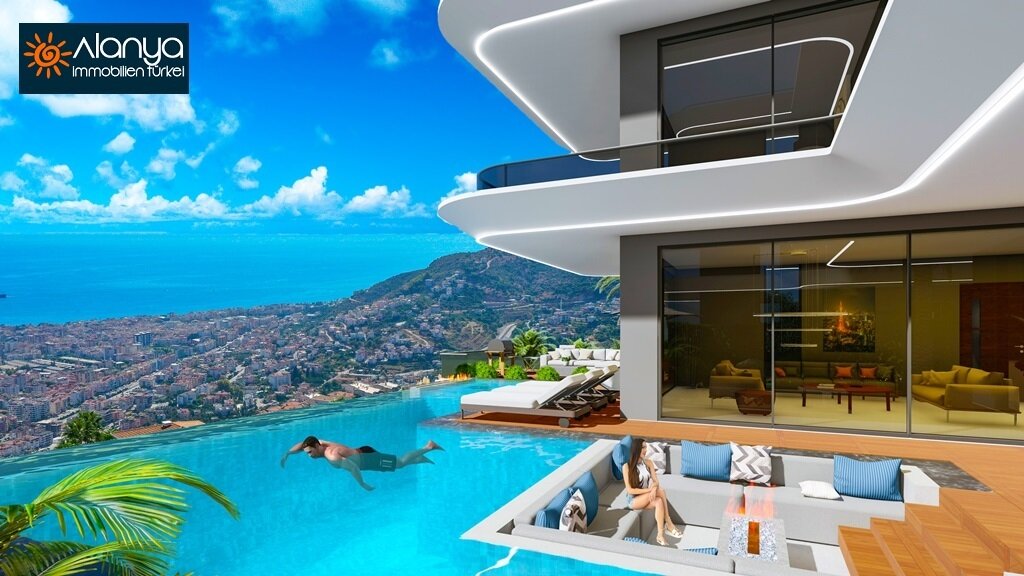 Villa zum Kauf Provisionsfrei 1.200.000 € 5 Zimmer 455 m² 512 m² Grundstück Alanya