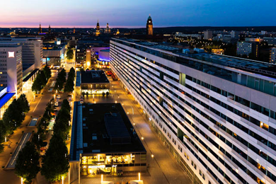 Wohnung zur Miete 531 € 2 Zimmer 60,8 m² 4. Geschoss frei ab 16.06.2025 St. Petersburger Str. 32 Seevorstadt-Ost (Prager Str.) Dresden 01069