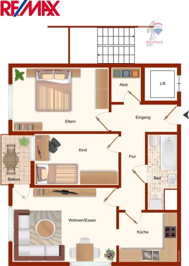 Wohnung zum Kauf 198.000 € 3 Zimmer 67 m² Altenmünster - westlich Crailsheim 74564