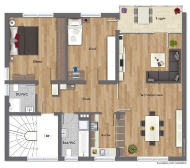 Wohnung zur Miete 1.150 € 3 Zimmer 103 m² 1. Geschoss Leverkusener Straße Schildgen Bergisch Gladbach 51467