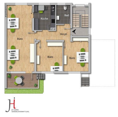 Büro-/Praxisfläche zur Miete Provisionsfrei 6,30 € 6 Zimmer 175 m² Bürofläche Sandgarten 24 Großenhausen Linsengericht 63589