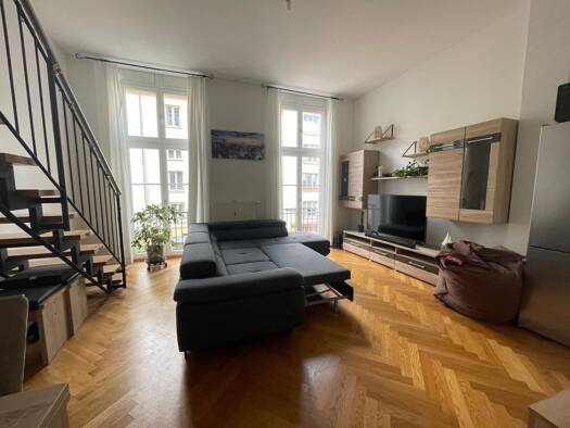 Maisonette zur Miete 1.100 € 2 Zimmer 70 m² Geschoss 1/2 frei ab 23.02.2026 Fichtestraße 28 Südvorstadt Leipzig 04275