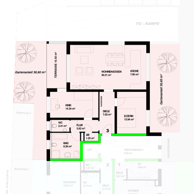 Wohnung zum Kauf Provisionsfrei 480.000 € 3 Zimmer 94,4 m² Bernhardstraße 3 Höllstein Steinen 79585