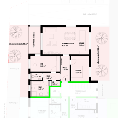 Wohnung zum Kauf provisionsfrei 480.000 € 3 Zimmer 94,4 m² Bernhardstraße 3 Höllstein Steinen 79585