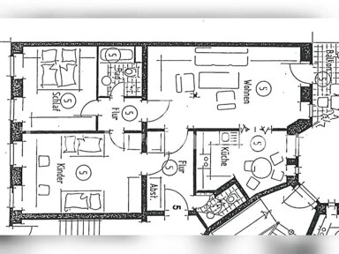 Wohnung zur Miete Tauschwohnung 600 € 3 Zimmer 87 m² EG Zentrum - Süd Leipzig 04107