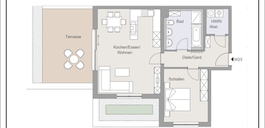 Wohnung zur Miete 1.035 € 2 Zimmer 78,2 m² 1. Geschoss Erzgebirgstrasse 12/14 Niederndorf Waldkraiburg 84478