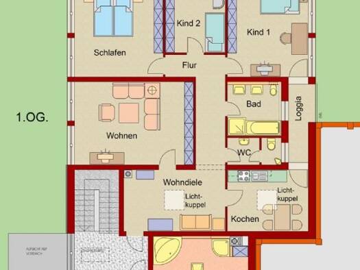Wohnung zur Miete 1.490 € 4,5 Zimmer 123 m² Geschoss 1/2 frei ab 01.01.2026 Neuseser Str. 19 Katzwang Nürnberg 90455