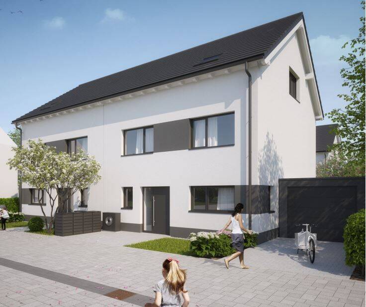 Moderne Doppelhaushälfte in hochwertiger und massiver Bauweise!