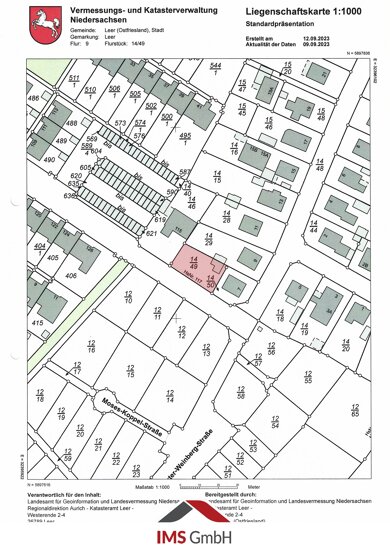 Grundstück zum Kauf 129.500 € 395 m² Grundstück Berliner Ring 117 Leer Leer 26789