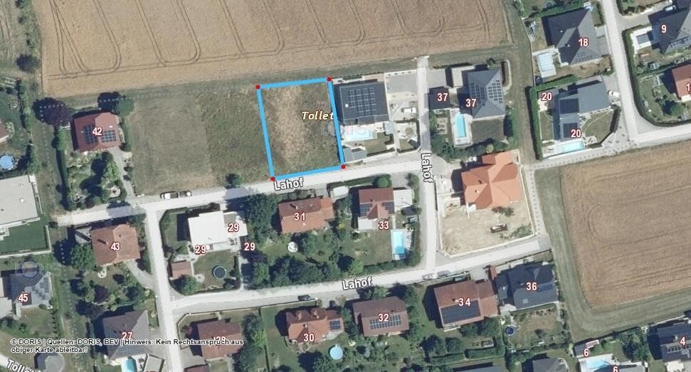Grundstück zum Kauf 889 m² Grundstück Tollet 4710