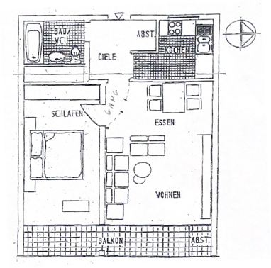 Wohnung zur Miete 650 € 2 Zimmer 60 m² 12. Geschoss Maschmühlenweg 4 Güterbahnhof Göttingen 37073