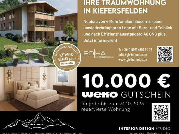 Neubauprojekt zum Kauf Franz-Prantl-Straße 22-30 Mühlbach Kiefersfelden 83088